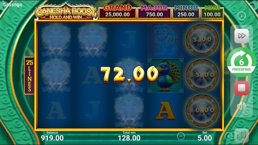 Ganesha Boost Hold and Win slot screen 6