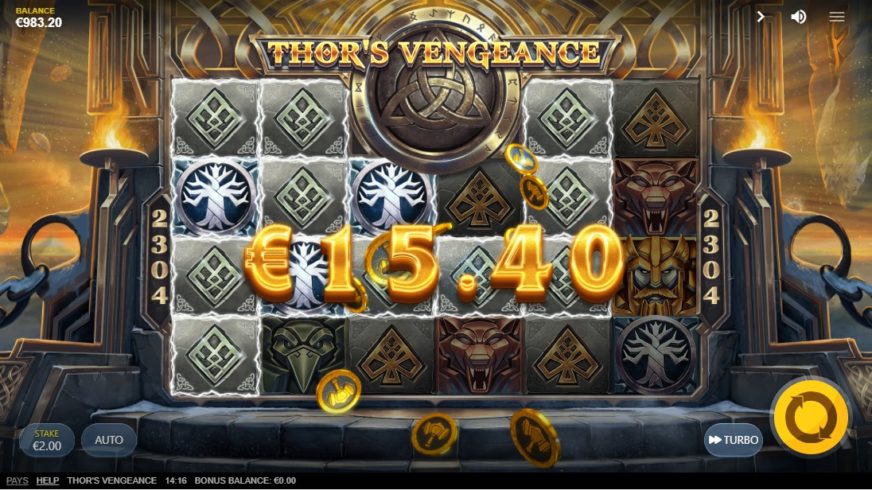 Thors Vengeance slot screen 3