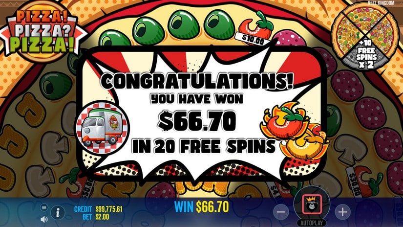 PIZZA! PIZZA? PIZZA! slot screen 6