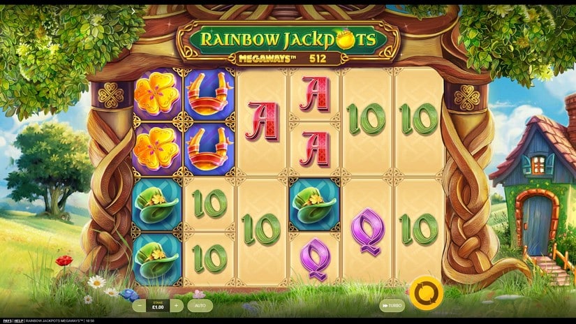 Rainbow Jackpots Megaways slot screen 1