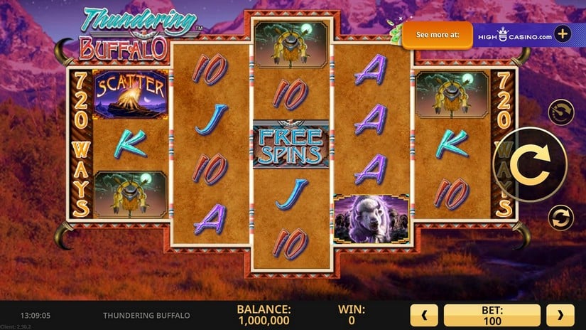Thundering Buffalo slot screen 2