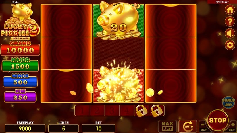 Lucky Piggies 2 Hold & Win slot screen 3