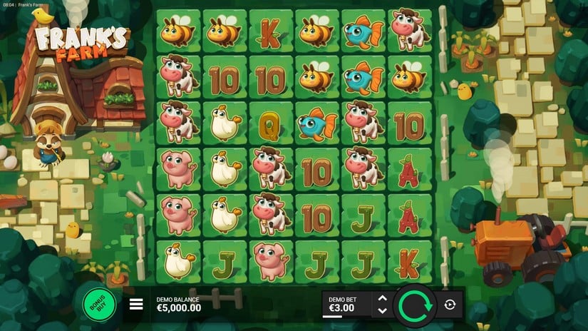Frank’s Farm slot screen 1
