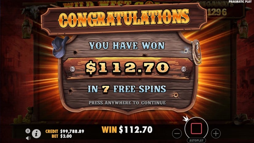 Wild West Gold Megaways slot screen 7