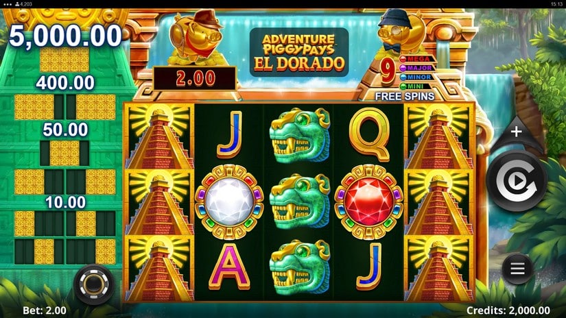 Adventure PIGGYPAYS El Dorado slot screen 1