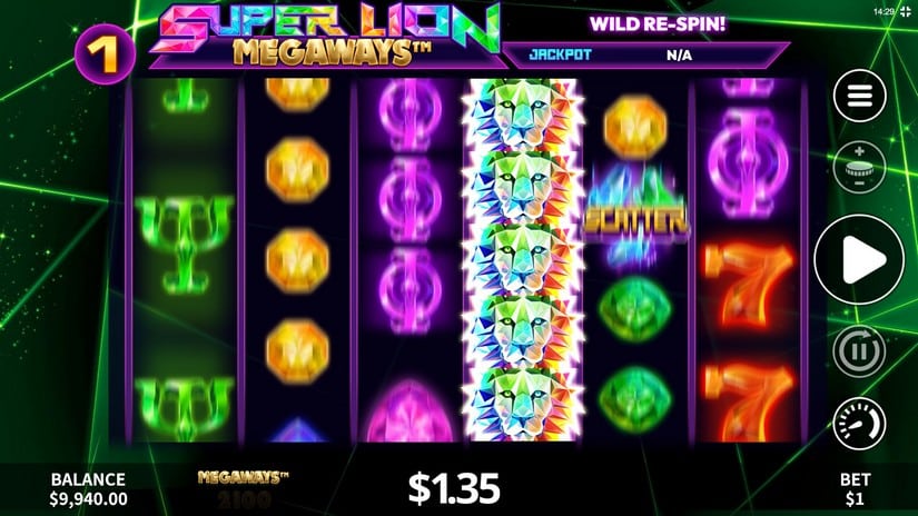 Super Lion Megaways slot screen 4