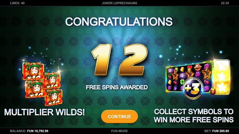 Joker Leprechauns slot screen 4