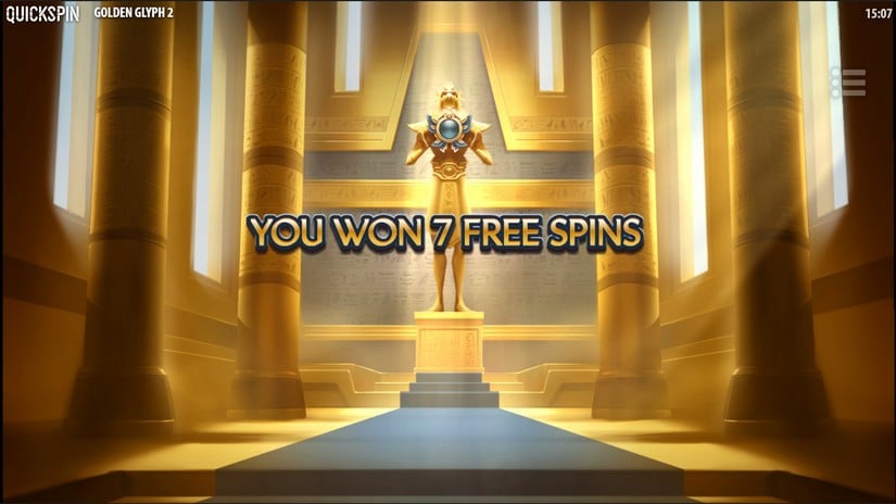 Golden Glyph 2 slot screen 3