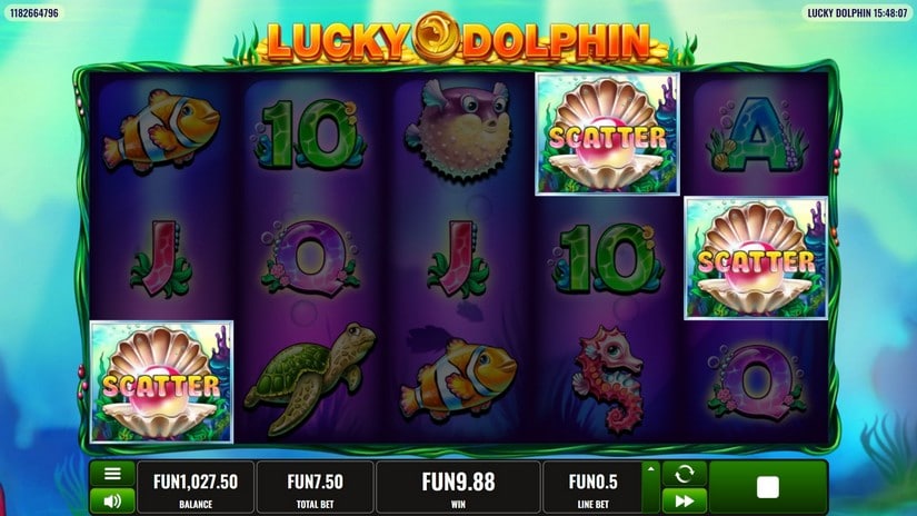 Lucky Dolphin slot screen 3