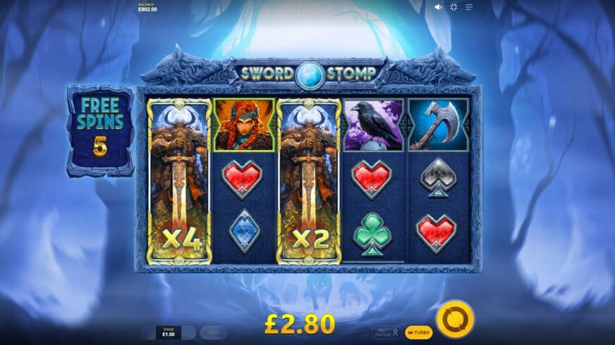 Sword Stomp slot screen 4