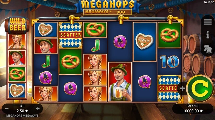 Megahops Megaways slot screen 1