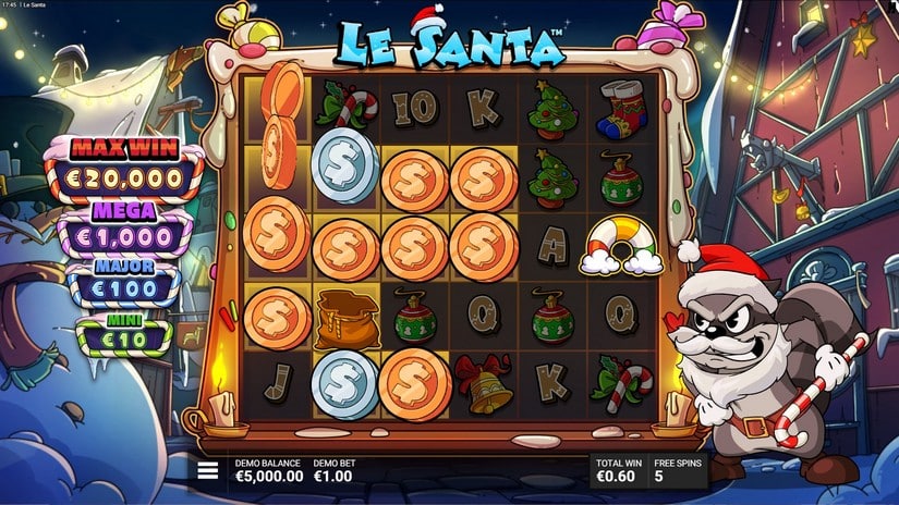 Le Santa slot screen 4