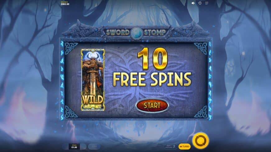 Sword Stomp slot screen 3