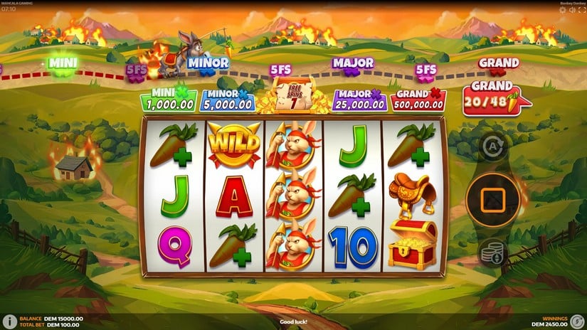 Bonkey Donkey slot screen 5