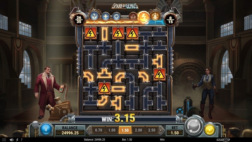Spark of Genius slot screen 5