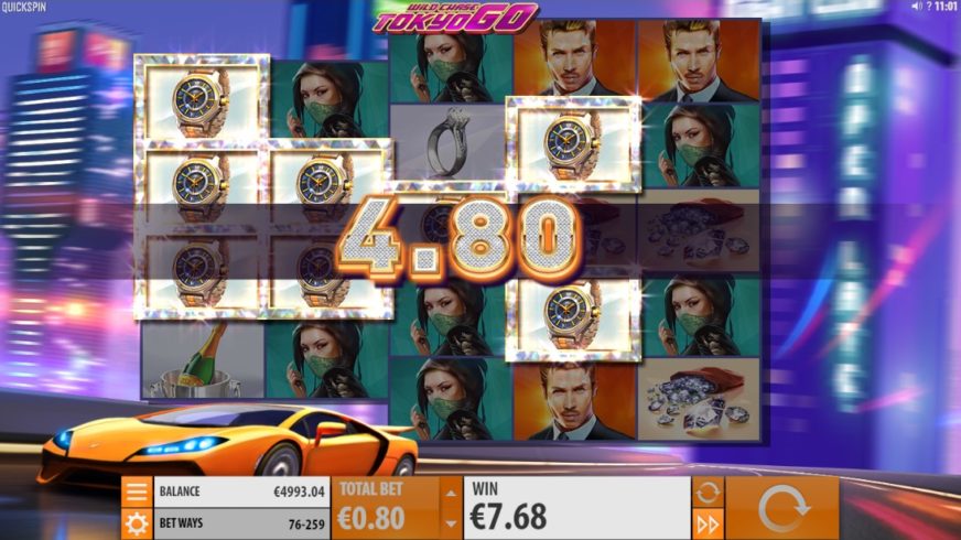 Wild Chase: Tokyo Go slot screen 2