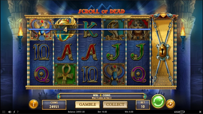 Scroll of Dead slot screen 2