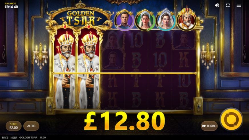 Golden Tsar slot screen 2