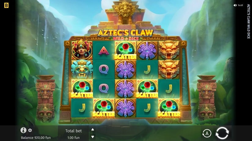Aztec’s Claw Wild Dice slot screen 2