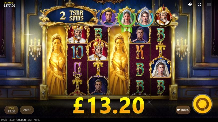 Golden Tsar slot screen 5