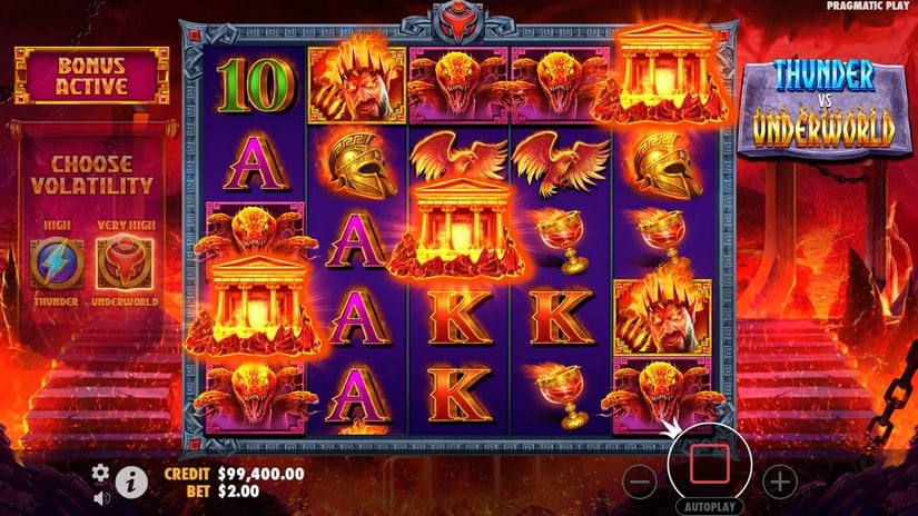 Thunder vs Underworld slot screen 3