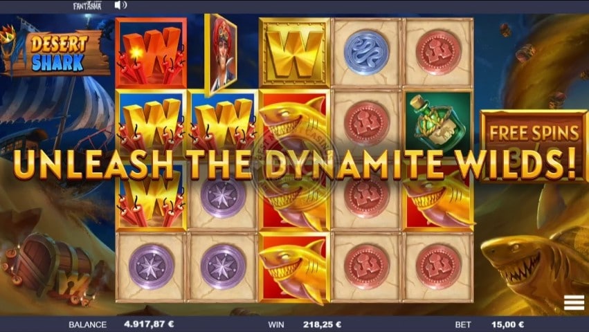 Desert Shark slot screen 5