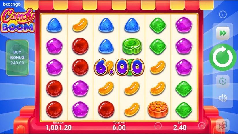 Candy Boom slot screen 2