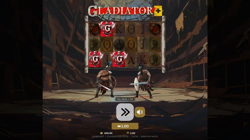 Gladiator+ slot screen 2