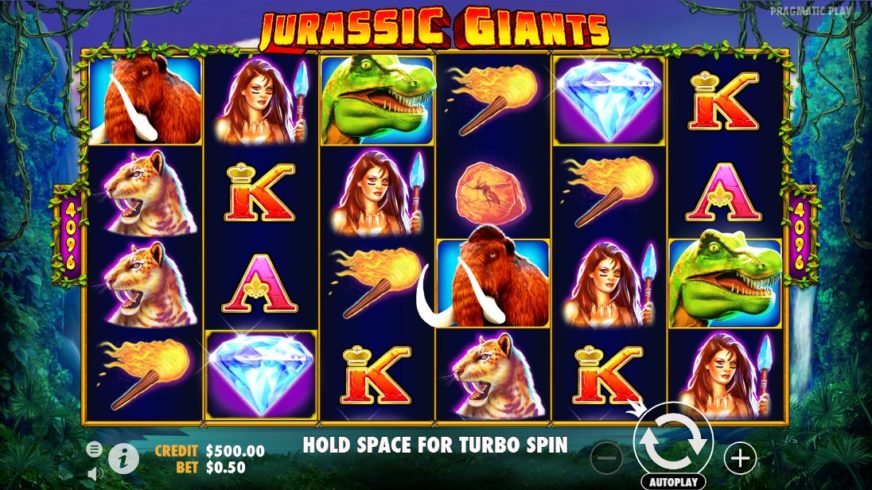 Jurassic Giants slot screen 1