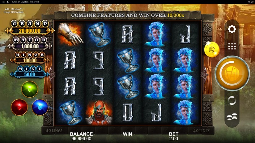 Kings of Crystals slot screen 1