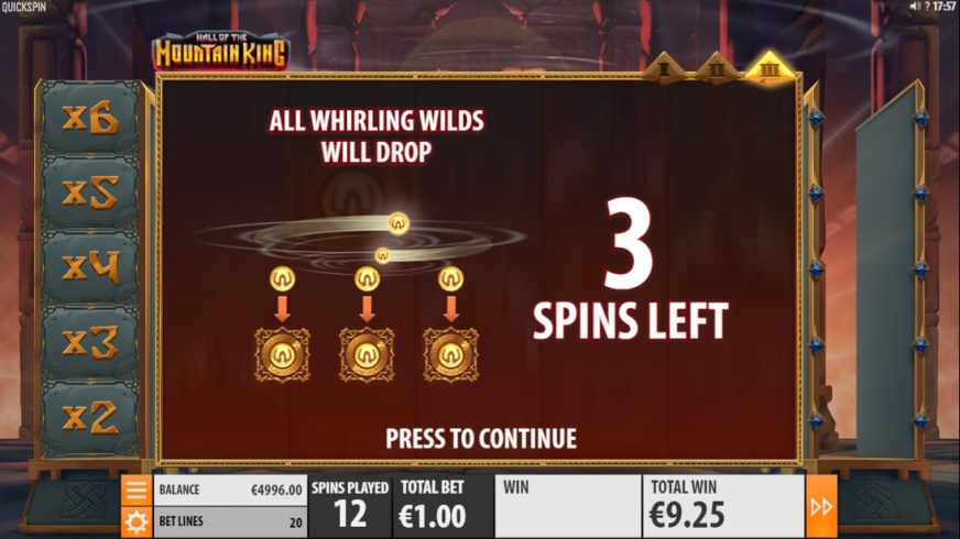 Hall of the Mountain King slot screen 7