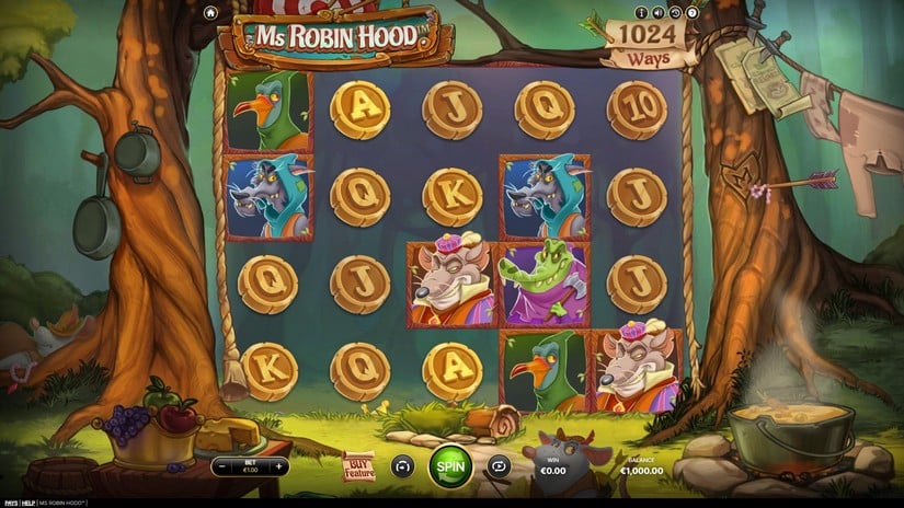 Ms Robin Hood slot screen 1
