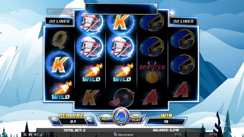 Winter’s Gold slot screen 2