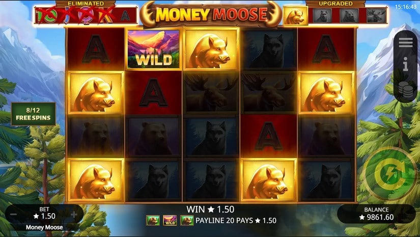 Money Moose slot screen 6