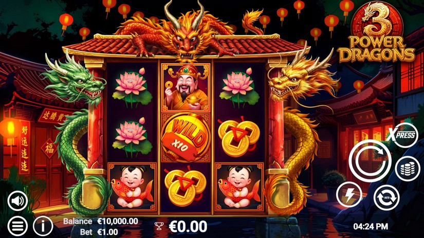 3 Power Dragons slot screen 1