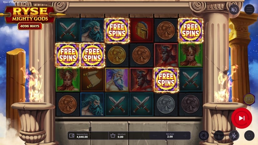 Ryse of the Mighty slot screen 2