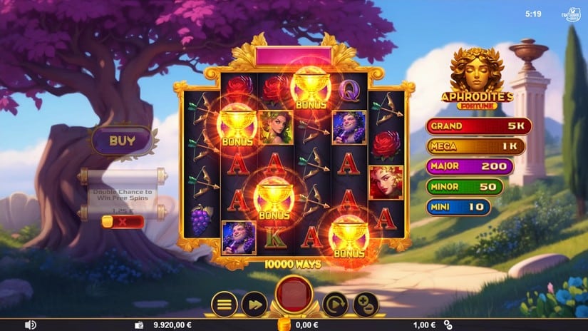 Aphrodite’s Fortune slot screen 2