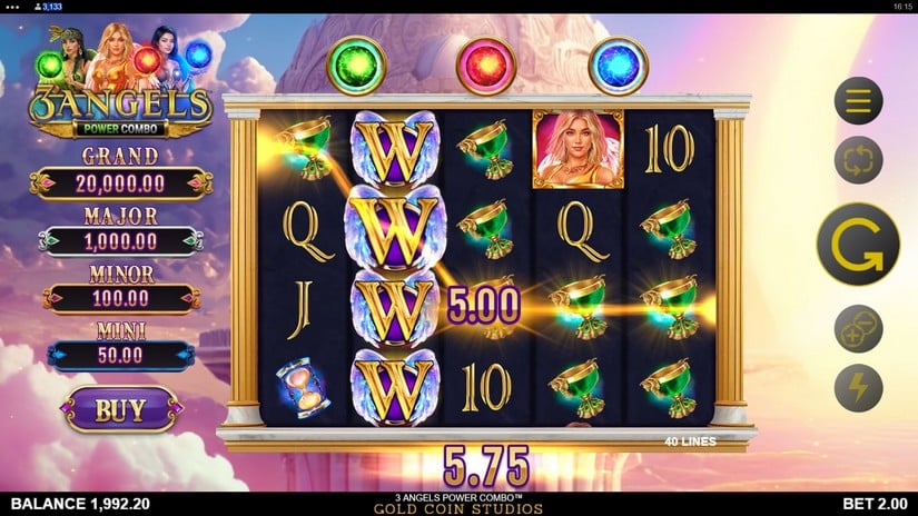 3 Angels Power Combo slot screen 2
