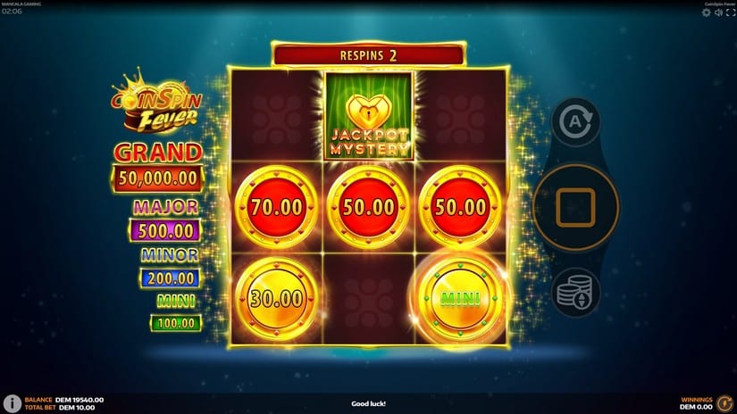 CoinSpin Fever slot screen 4