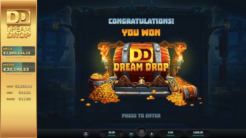 Volatile Vikings 2 Dream Drop slot screen 4