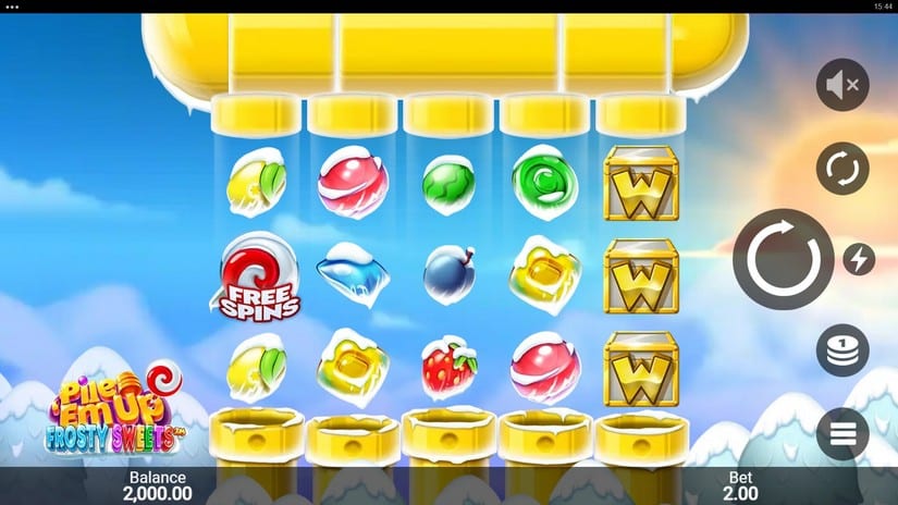 Pile ‘Em Up Frosty Sweets slot screen 1