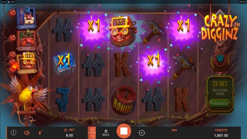 Crazy Digginz slot screen 2