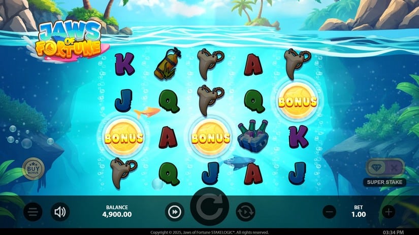 Jaws of Fortune slot screen 2