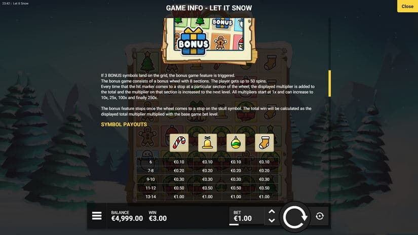 Let It Snow slot screen 5