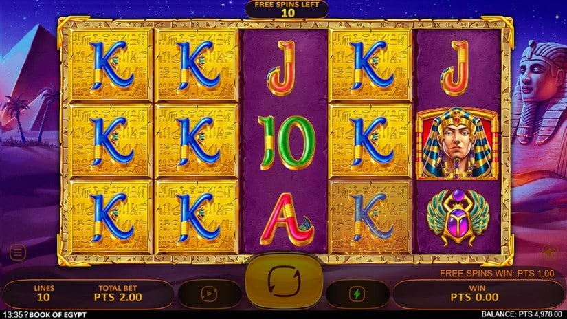 Book of Egypt slot screen 6