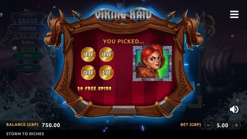 Storm to Riches slot screen 3