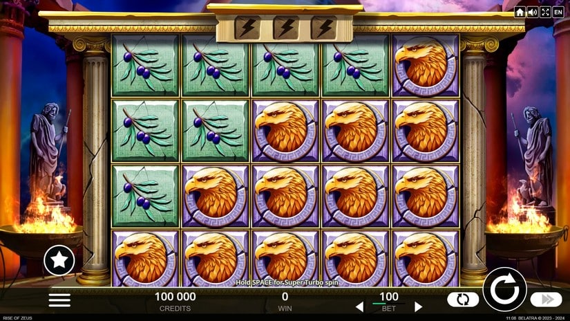 Rise of Zeus slot screen 1