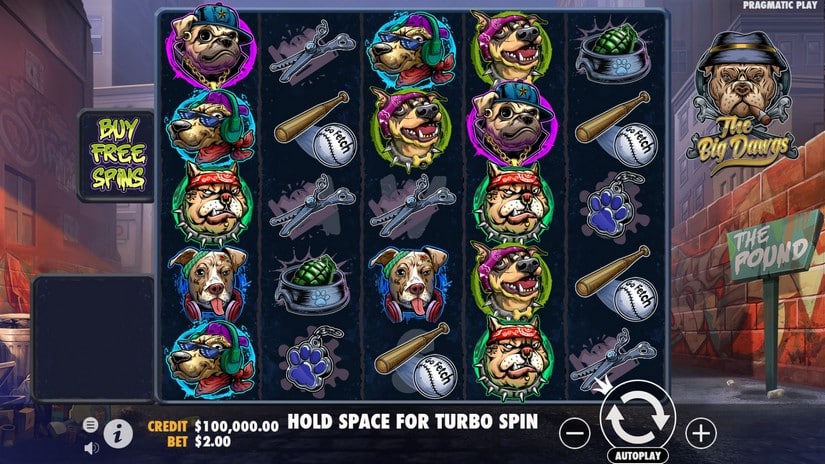 The Big Dawgs slot screen 1