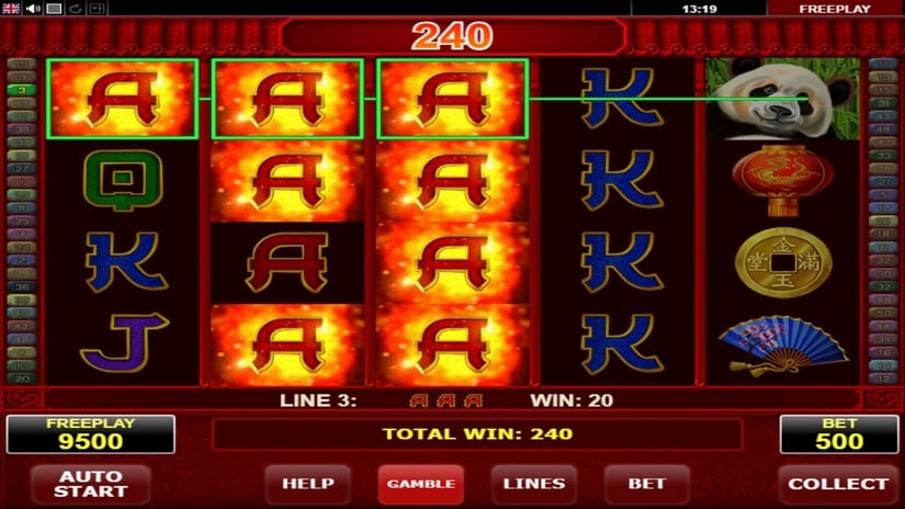 Big Panda slot screen 2