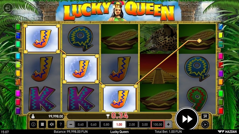 Lucky Queen slot screen 2